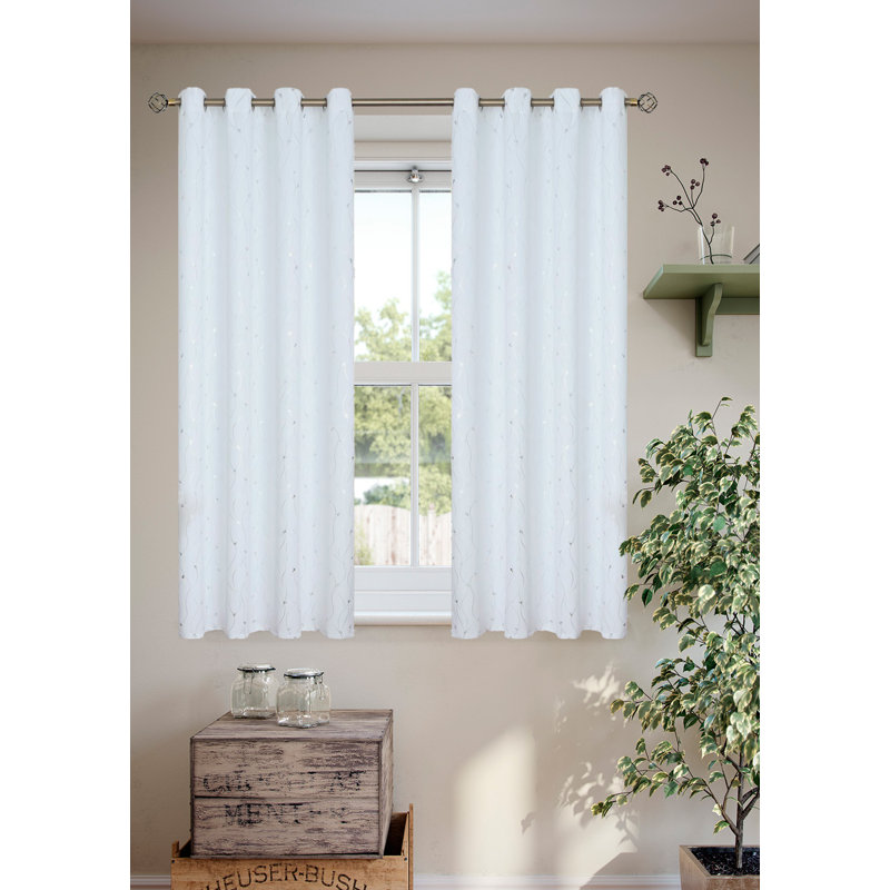 Room Darkening Curtains，2 Panels Set, 52" W x 63" L
