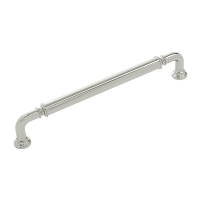 Berkshire Collection Handle Pull - 7-9/16" Center to Center Cabinet Pull Polished Nickel - Farmhouse Hardware for Drawers & Cabinets