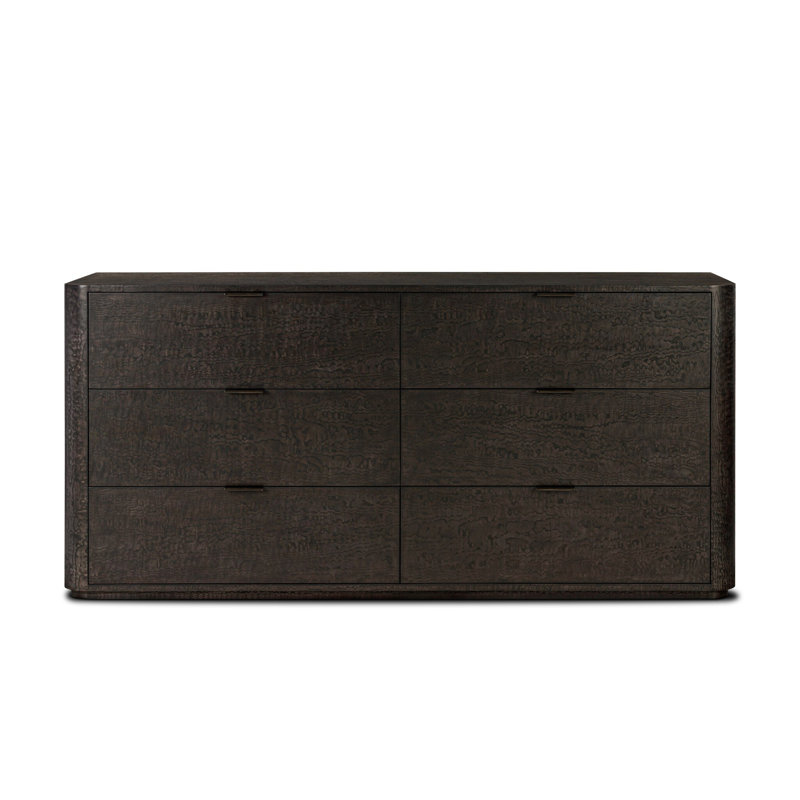 Stenson 6 Drawer Dresser-Dark Tamo Ash Veneer