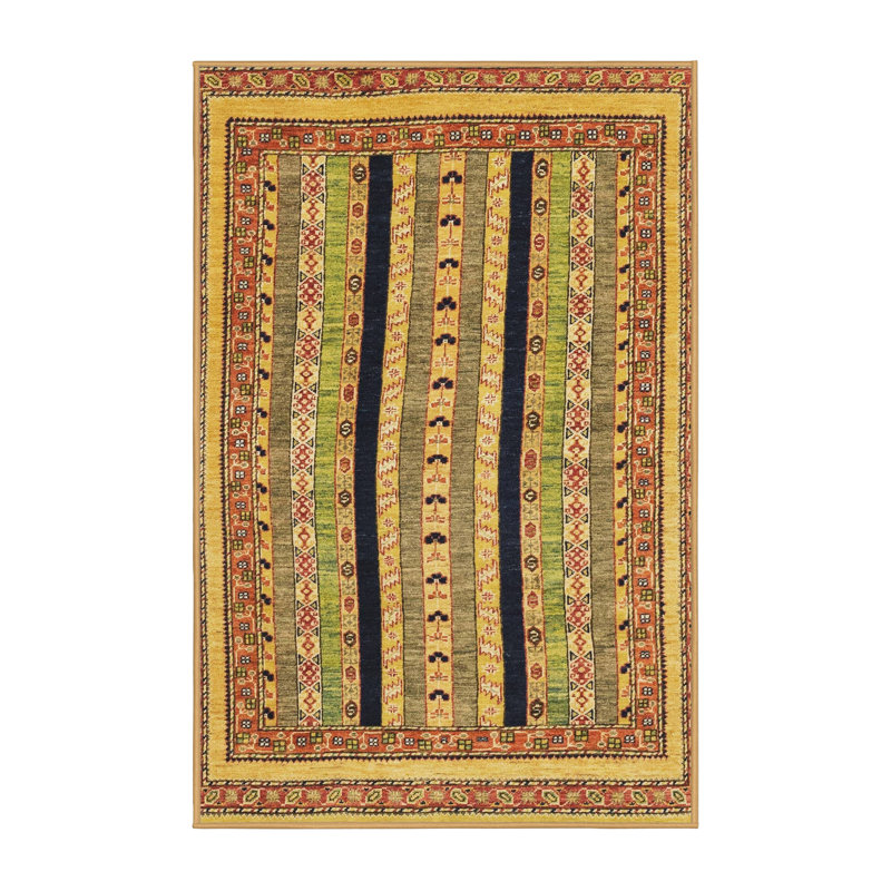 Striped Indoor Rug, Runner 2' x 5'