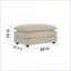 Canapé modulaire convertible en forme de U 5 places avec repose-pieds pour le salon / cinéma maison | Chenille beige