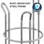 Support de rangement pour papier hygiénique pour salle de bain, chrome