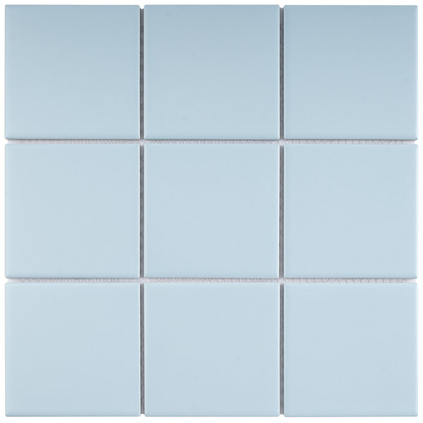Porcetile 11.82 in. x 11.82 in. Squares Matte Porcelain Mosaic Wall and Floor Tile