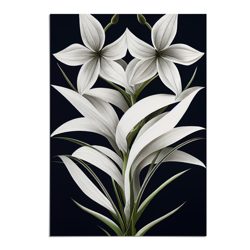 XV1022-3943X Shining Flowers - Print, 42cm H x 29.7cm W, Paper, No Matte