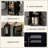 Rolling Kitchen Island With Storage, Kitchen Cart With Rubber Wood Top, 3 Drawer, 2 Slide-Out Shelf And Internal Storage Rack, Kitchen Island On Wheels With Spice Rack & Tower Rack, Black-251328210