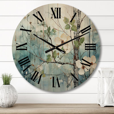 Maybellene Solid Wood Wall Clock