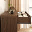 Commode 8 tiroirs noyer avec panneaux en rotin, commode boho moderne avec boutons dorés pour la chambre à coucher et le salon