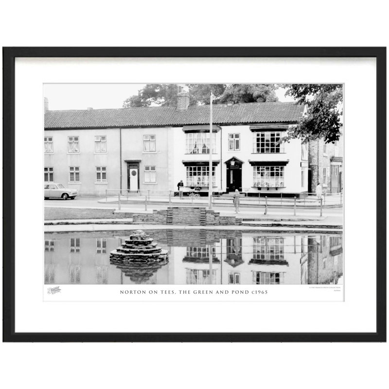 Norton On Tees, The Green And Pond C1965 - Single Picture Frame Print, 28cm H x 36cm W x 2.3cm D