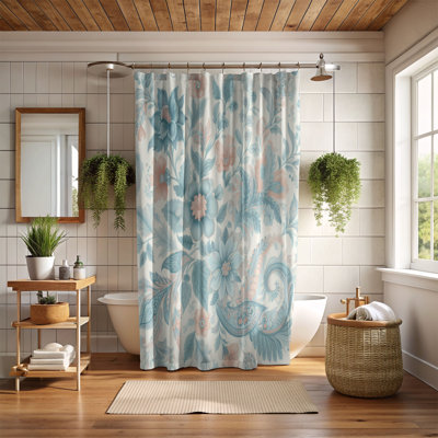 Pastel Petals - 1 Piece Standard Shower Curtain