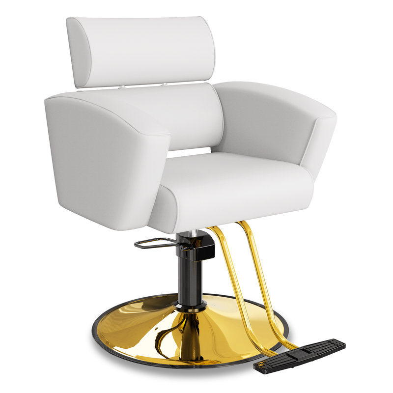 Fauteuil de massage en simili cuir Farin, Blanc