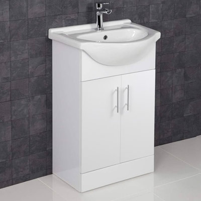 Seza 55mm Single Bathroom Vanity with Euro Ceramic Basin