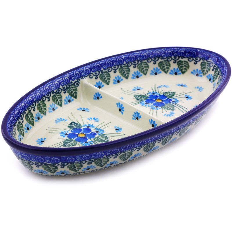 Polmedia Divided Serving Dish