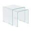 Bayville Glass Top Sled Nesting Tables