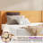 Mid Century Solid Wood Platform King Bed Frame With Wood Slat Support, Natural-645595767-645595760