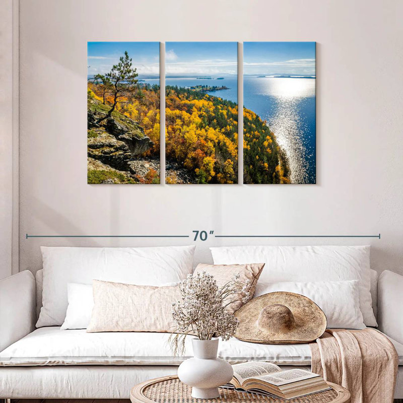 Mount Kineo's Autumn Coast, 28" H x 45" W