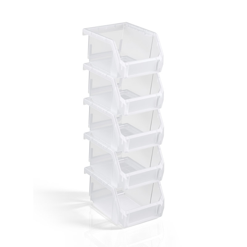 Ensemble de 5 bacs de rangement pour vêtements Sorbus, Clear
