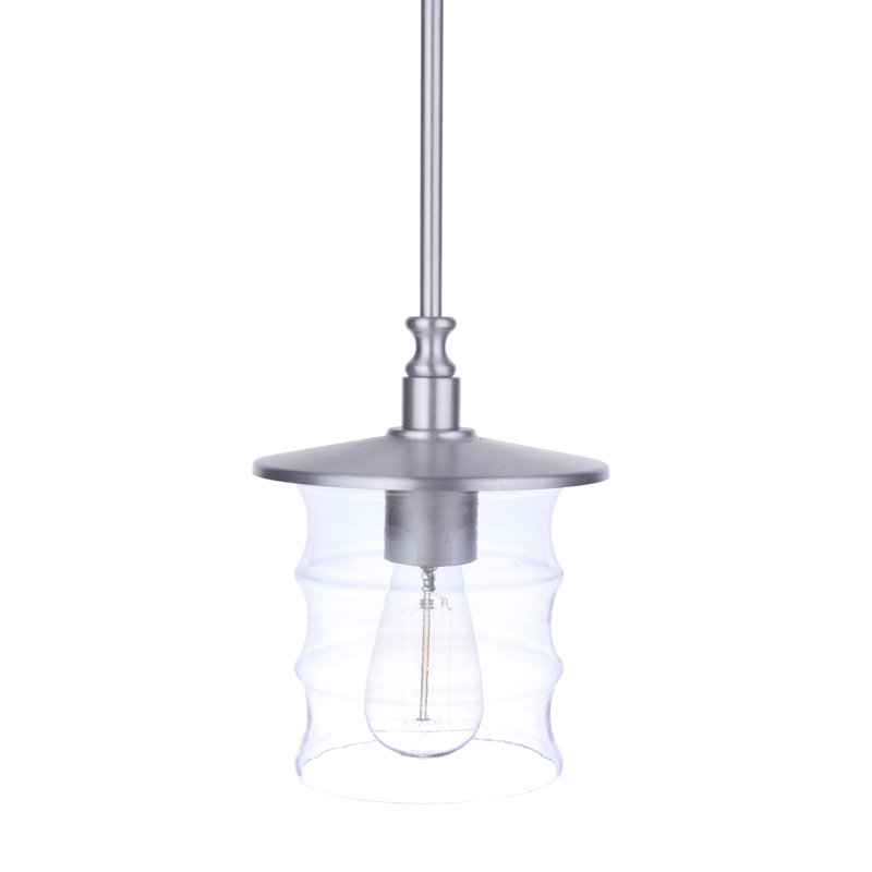 Ammadas Outdoor Pendant, Satin Aluminum