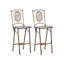 Bormio Lark Manor Bar Set with Iron Frame and Metal Outer Material