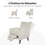 Fauteuil inclinable Amaurie Tacho avec dossier capitonné-1226636066