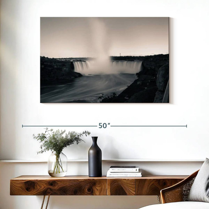 Alvord - Chutes du Niagara monochromes, H 26 po x l 39 po