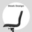 Chaise de bureau moderne | Dossier en cuir de polyuréthane côtelé | Hauteur réglable-1996531099-2002357784