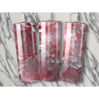 Choose Handmade Tumblers 591 mL Vacuum Insulated Stainless Steel (18/8) Travel Tumbler with Straw
