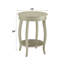 Table d'appoint ACME Aberta, blanc antique-61080979