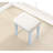 Stylish Blue Vanity Table - 3 Storage Drawers, Adjustable Mirror, Wood Frame With Drawers Padded Upholstered Stool-407980491