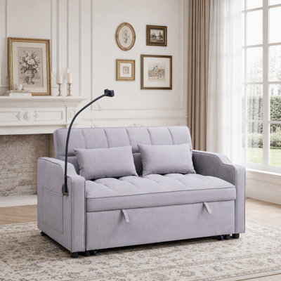 Adjustable Foldable Sofa Bed with USB Port