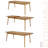Hardver Indoor Wood Extendable Dining Set-2091484024-2091484027