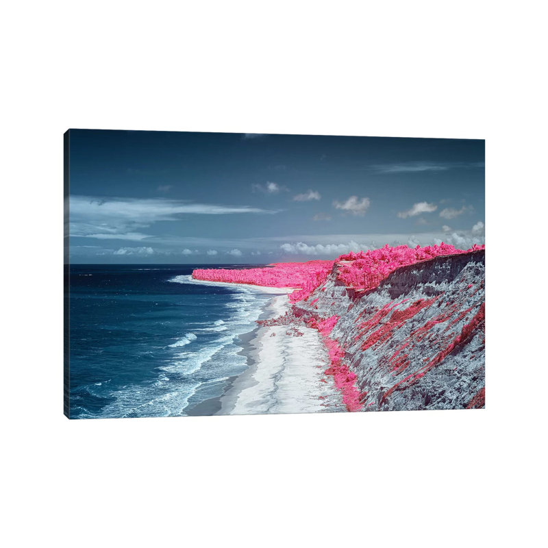 Costal Magenta Beach, Bahia, Brésil par Glauco Meneghelli - impression sur toile tendue, H 8 po x l 12 po x P 0,75 po