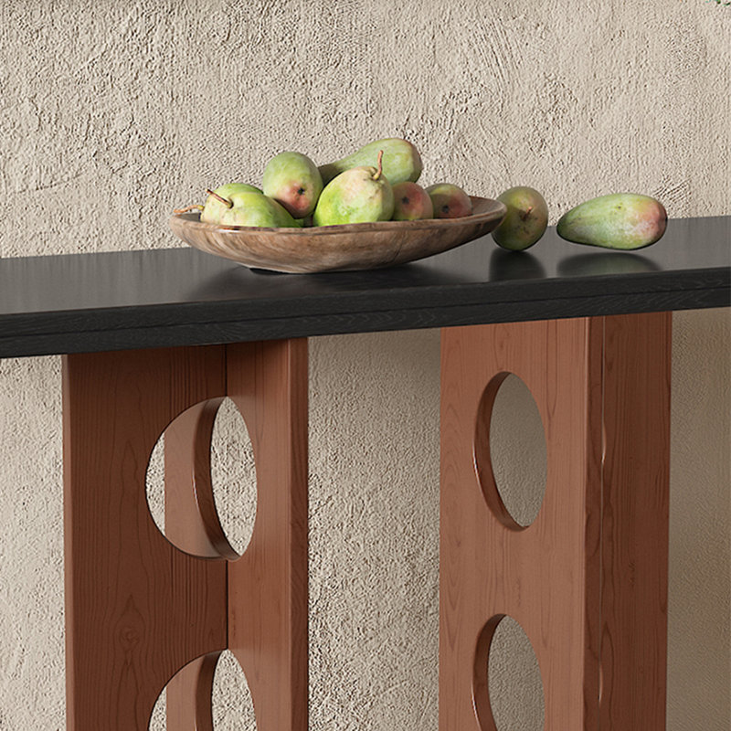 Console Modern Minimalist, Brun, H 33,46 po x l 47,24 po x P 13,78 po