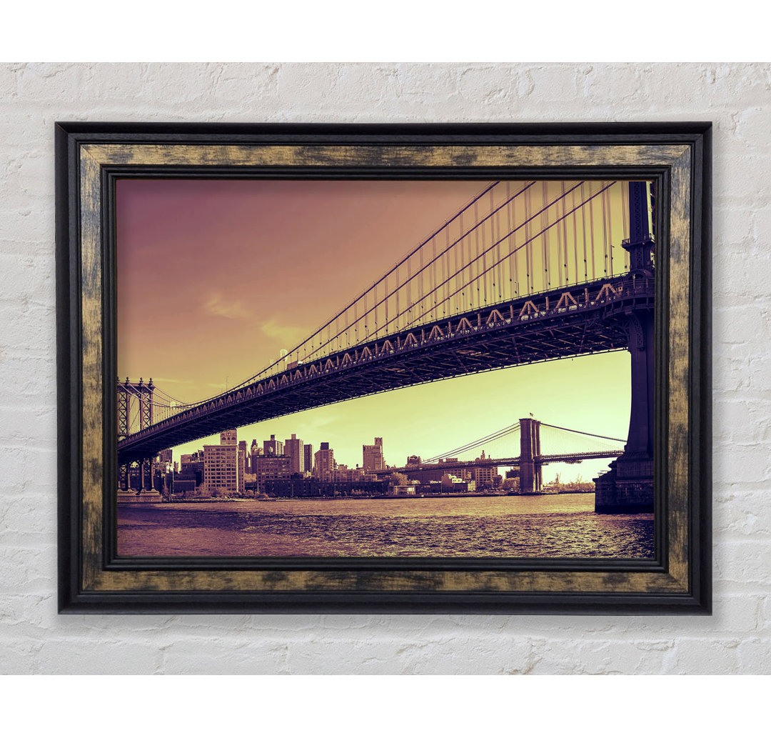 Bridges Of NYC - Einzelne Bilderrahmen Kunstdrucke