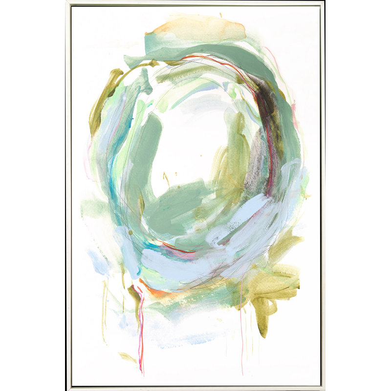Circular Conclusions I Painting, White Framed