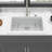 Quartz Kitchen Sink - 30X22"  Granite Composite Workstation Drop-In Kitchen Sink