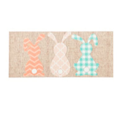 Pattern Bunnies Burlap Sassafras Switch Mat