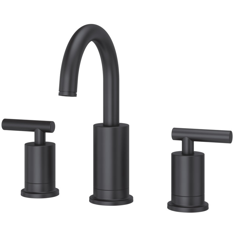 Robinet de salle de bain avec drain Contempra, Noir mat