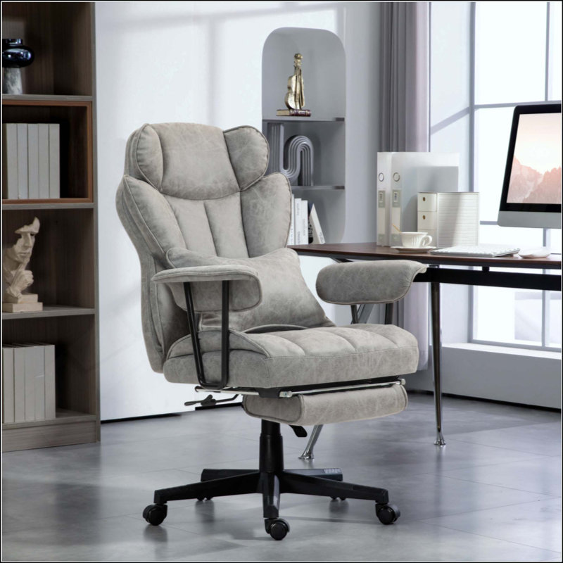 Fauteuil de bureau Massage Massage, Polyester, Gris