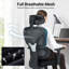Chaise de bureau ergonomique avec accoudoirs lombaires