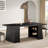 63" Rectangular Dining Table with Double Hidden Storage Space