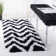 Delane Handmade Shag Black/White Area Rug