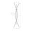 Coat Rack, Hall Tree, Free Standing Entryway Bedroom, Metal-16397347