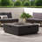 39'' Iron Fire Pit With 50000 , Captivating Modern Design, Dark Gray, No Assembly Needed Square Pit, Design Framework, Gray Powder - Coated, Required