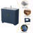 36" Bathroom Vanity with Sink, Farmhouse Wooden Double Door Bathroom Storage Cabinet,Freestanding Farmhouse Cabinet Vanity with Ceramic Sink (Paint, Blue,36")-279391128-279391129