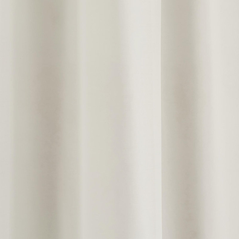 Sheer Single Curtain Panel, 117" L x 57.09" W, Off White