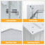 Remise de rangement extérieure en métal 20 x 13 pi avec grandes portes, lanterneau et évents pour une utilisation polyvalente