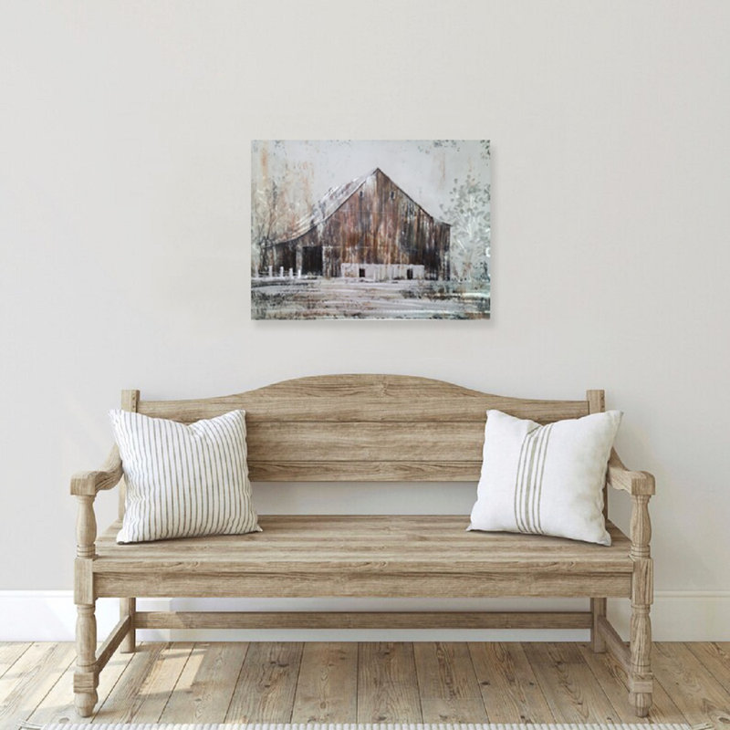Barn Farm Warehouse - Peinture sur métal sans cadre