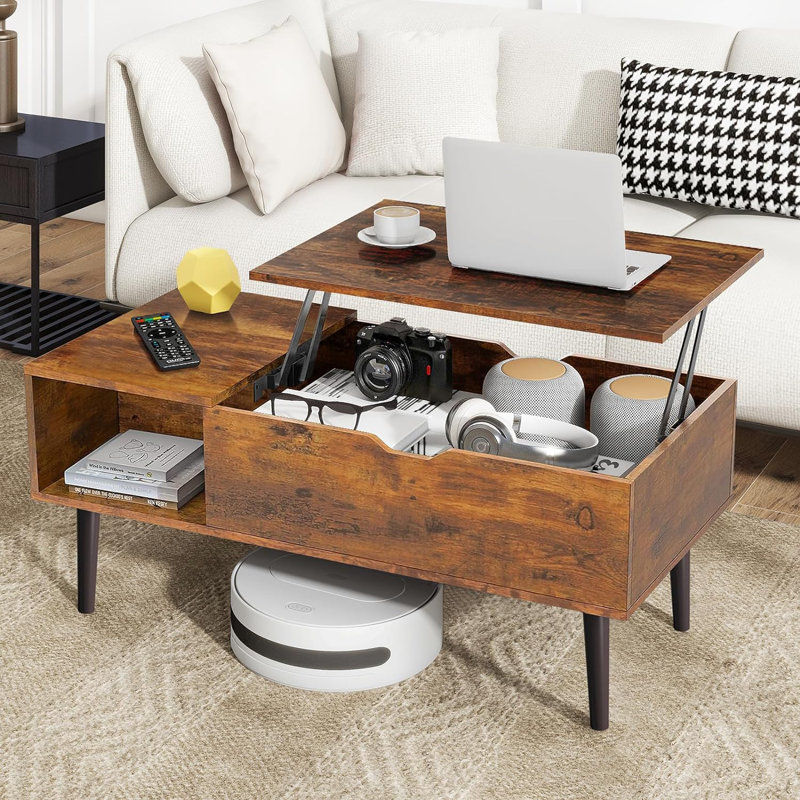 Table basse Morrowville, Brun foncé