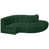 Tissu bouclé vert