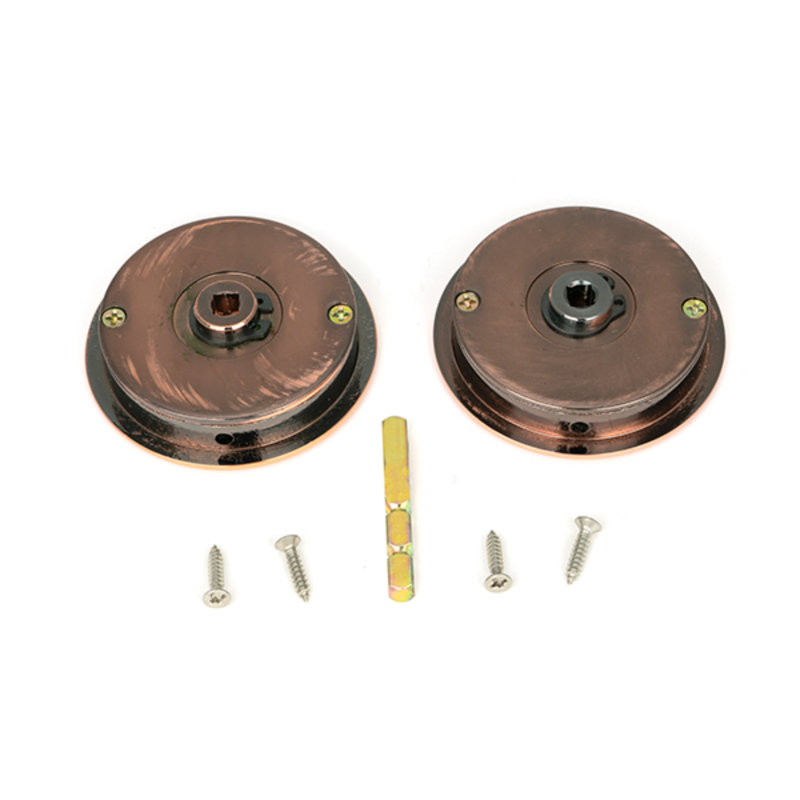 Door Accessory, 6cm H x 6cm W x 1.3cm D, Polished Bronze